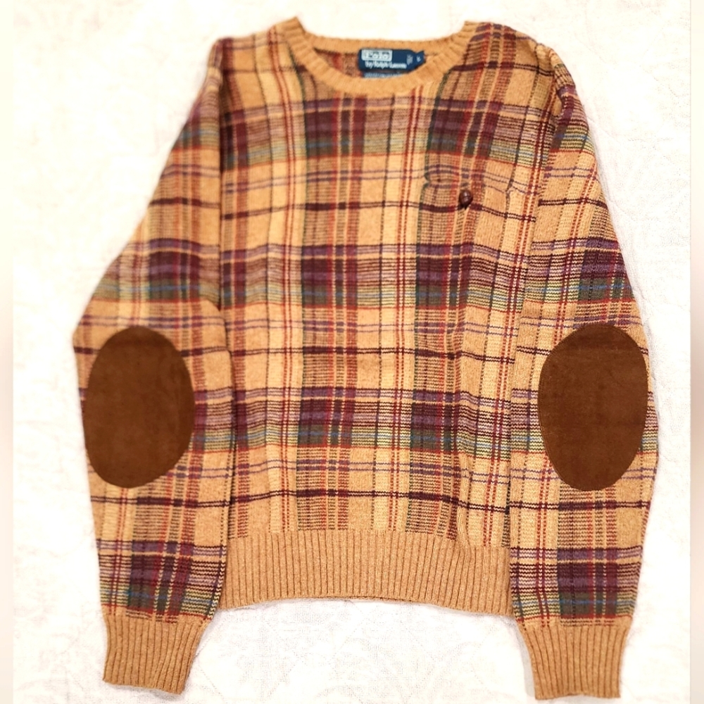 Vintage Polo Ralph Lauren Plaid Hunting Sweater